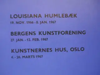katalog robert jacobsen med dedikation, emne: kuns