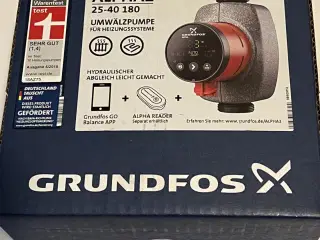 Grundfos Alpha2 25-40-180 cirkulationspumpe