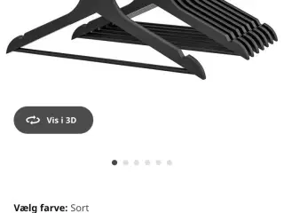 80 Sorte IKEA bøjler