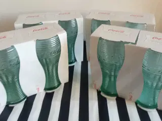 8 Coca-Cola glas 30 cl, vandrette striber