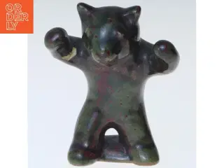 Keramik bjørneskulptur fra L. Hjorth (str. 7 cm)
