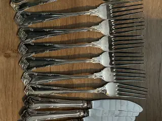 Cohr 3 tårnet sølvbestik sæt. 