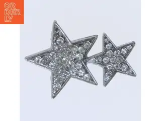 Stjernebroche med glinsende sten (str. 4,5 cm)
