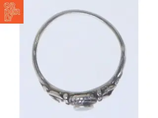 Sølvring med perlemor indlæg (str. 50 mm)