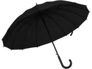 vidaXL paraply 105 cm automatisk åbning sort