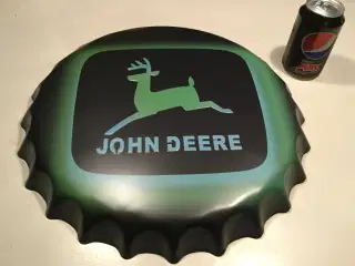 John Deere metal skilt ø 40 cm 