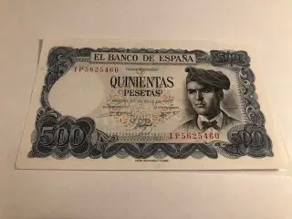 500 pesetas 1971 Spain