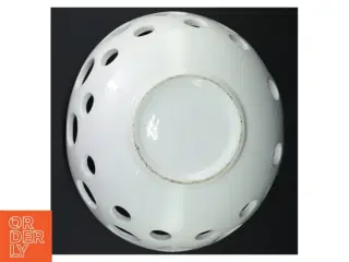 Hvid porcelæns frugtskål (str. 28 cm)