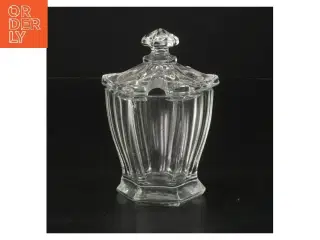 Glaskrukke med låg (str. 11 cm)