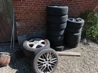 15 stk. blandede Alufælge. Bl.a. MERCEDES og HONDA