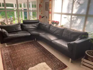 Hjørnesofa i kvalitetslæder