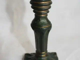 2 lysestager af bronze