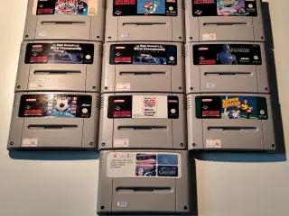 Blandede SNES spil - Blandede Super Nintendo Spil