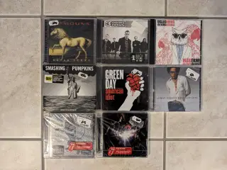 8 spritnye rock CD'er i ubrudt folie