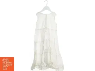 Ærmeløs hvid kjole fra H&M (str. 128)