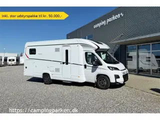 2025 - Dethleffs Trend T 7057 EB   Super flot, nyudviklet Dethleffs Trend, automatgear, enkeltsenge, L-siddegruppe