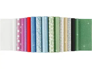 Glitterpapir i blok, A4, ark 210x297 mm, 150 g, 30ark/ 1 stk.