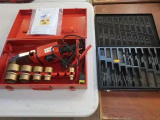 Plastsvejser (rør) WILTEC samt div. bor