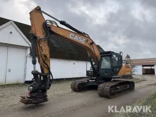 Gravemaskine Case CX250D med rotortilt