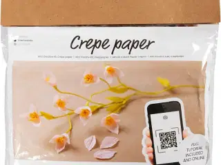 Mini DIY Kit Crepepapir, Kirsebærgren, Stræk/crepe: 180%, 1 pk.
