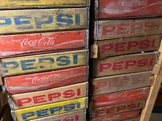 Original Pepsi og Coca Cola kasser