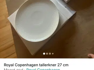 Hvid riflet royal Copenhagen 