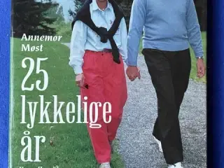 25 Lykkelige år - Kong Harald & Dronning Sonja - Schibsted 1993 - Bog - Pæn