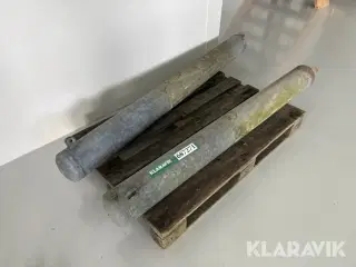 Galvaniserede stolper 2 styk