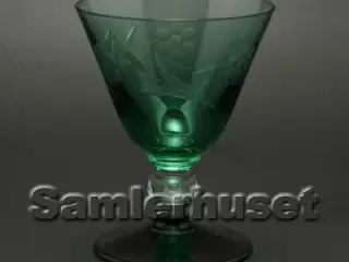 Rio Hvidvinsglas mørkegrøn. H: 95 mm.