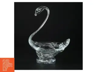 Glas svanefigur (str. 28 x 20 cm)