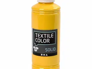 Textile Solid Gul Tekstilmaling 250ml - Dækkende Kvalitet