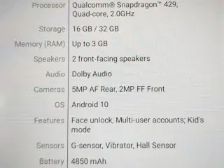 Lenove tablet 10"