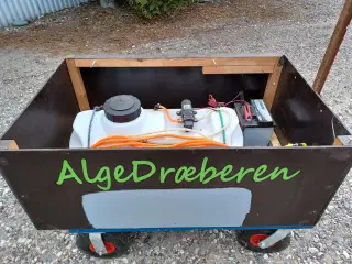50 l tank med slange,lanse og pumpe