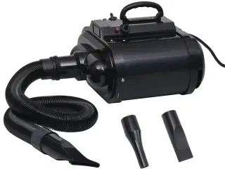 Hundehårtørrer dobbelt motor sort