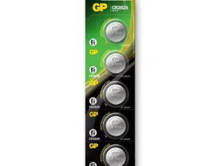GP knapcelle, Lithium, CR2025, 5-pak