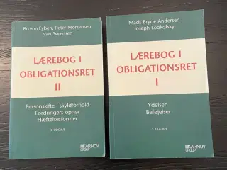 Lærebøger i obligationsret I & II på SDU mf.