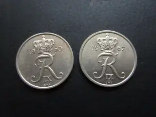 25 øre 1960 + 1967