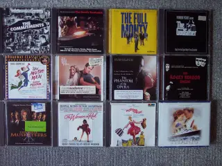 100 Film CD-SOUNDTRACKs sælges stykvis           