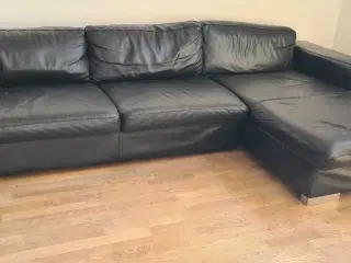Sofa med Semi-anilinlæder