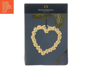 Karen Blixen julehjerte dekoration fra Rosendahl (str. 7x7 cm)