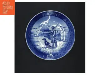 Royal Copenhagen dekorativt tallerken 1977 fra Royal Copenhagen (str. Ø 18 cm)