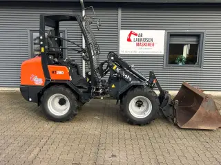 Kubota RT280 2 hydraulik udtag, Håndgas skovl og gafler