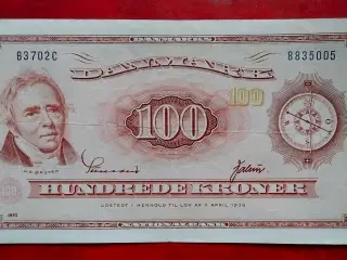 100 KRONE 1970 Hans Christian Ørsted p46, SIEG 137