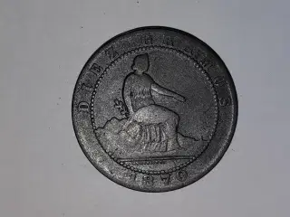 10 Centimos 1870 Spain