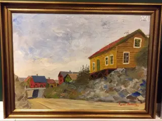 Maleri (olie) af Sigurd jacobsen