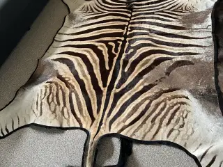 Zebra skin med filt under