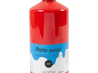 Mat Temperamaling Rød 1000ml - Kreativ Dækfarve