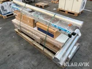 Blandet lot stige, radiatorer, rør