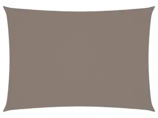 Solsejl 3x5 m rektangulær oxfordstof gråbrun