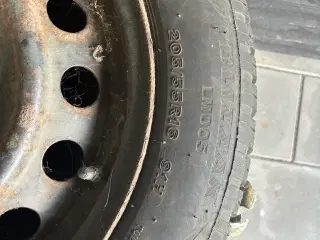 4xBridgestone vinterdæk på stålfælge
